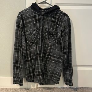 Size small hooded flannel long sleeve
